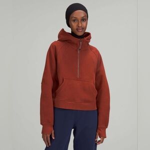 Lululemon Oversized Half-Zip Scuba in Date Brown Size XS/S